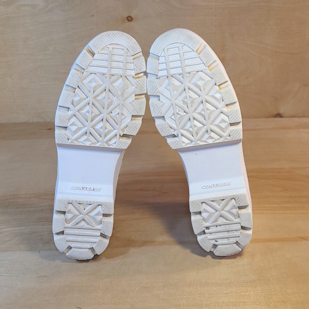 Converse Chuck Taylor All Star Lugged Hi Platform White Canvas Fashion Shoes - Picture 7 of 10